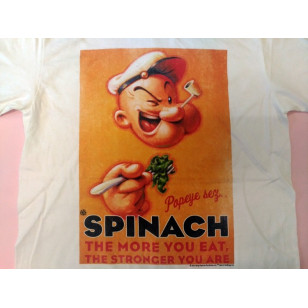 Popeye The Sailor Man - Spinach Eat More Stronger You Are T Shirt ( Men M ) ***READY TO SHIP from Hong Kong***